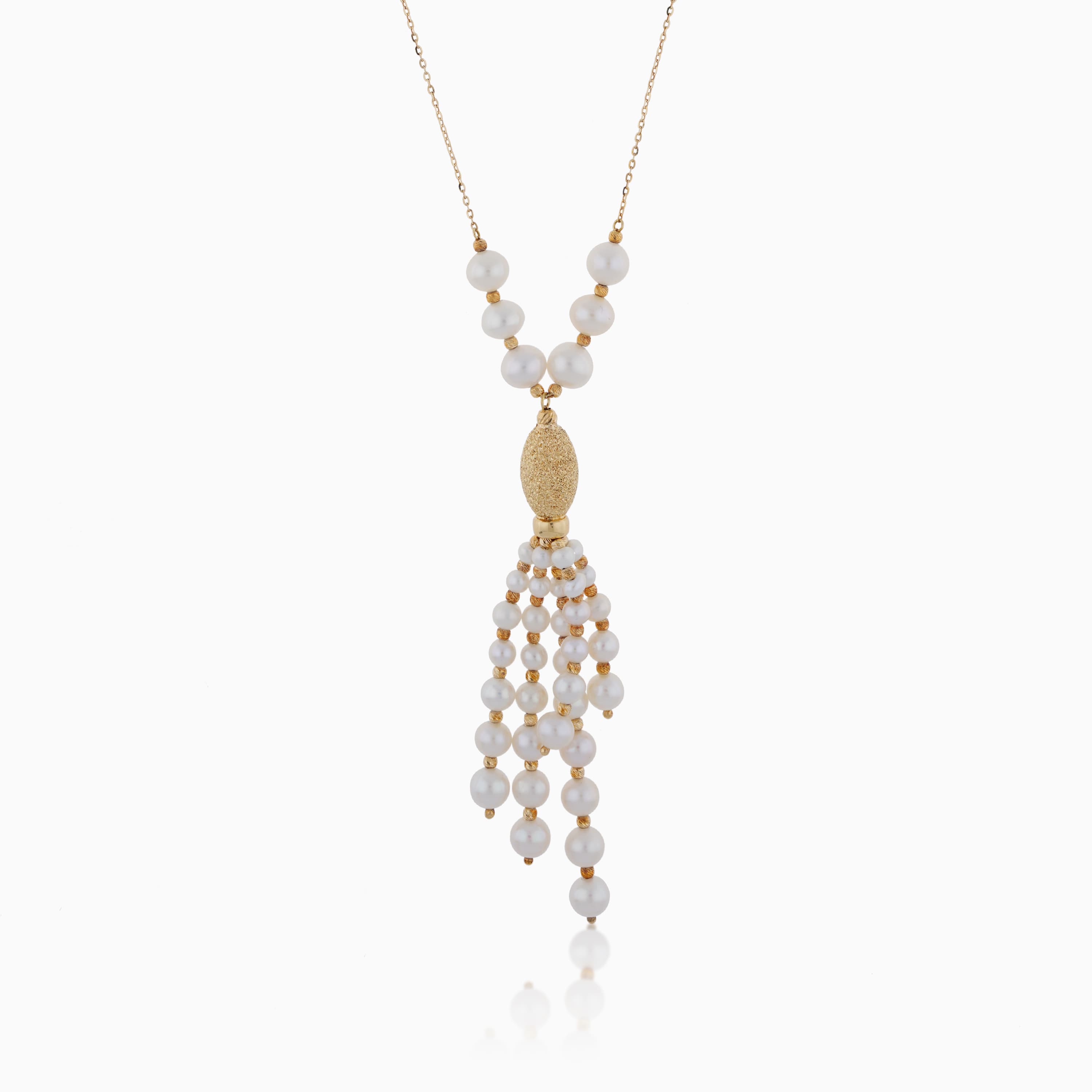PEARL YELLOW GOLD NECKLACE