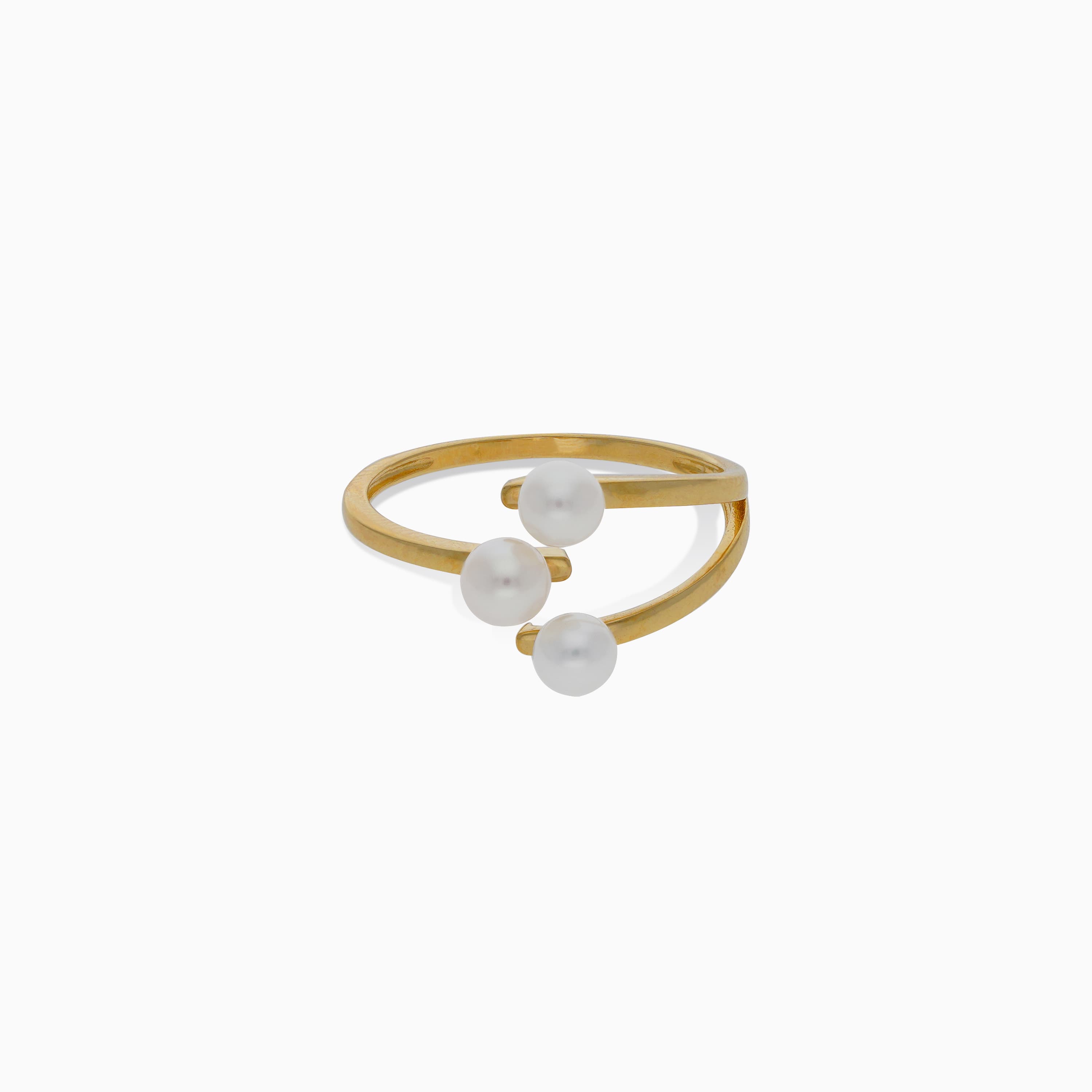 PEARL YELLOW GOLD RING